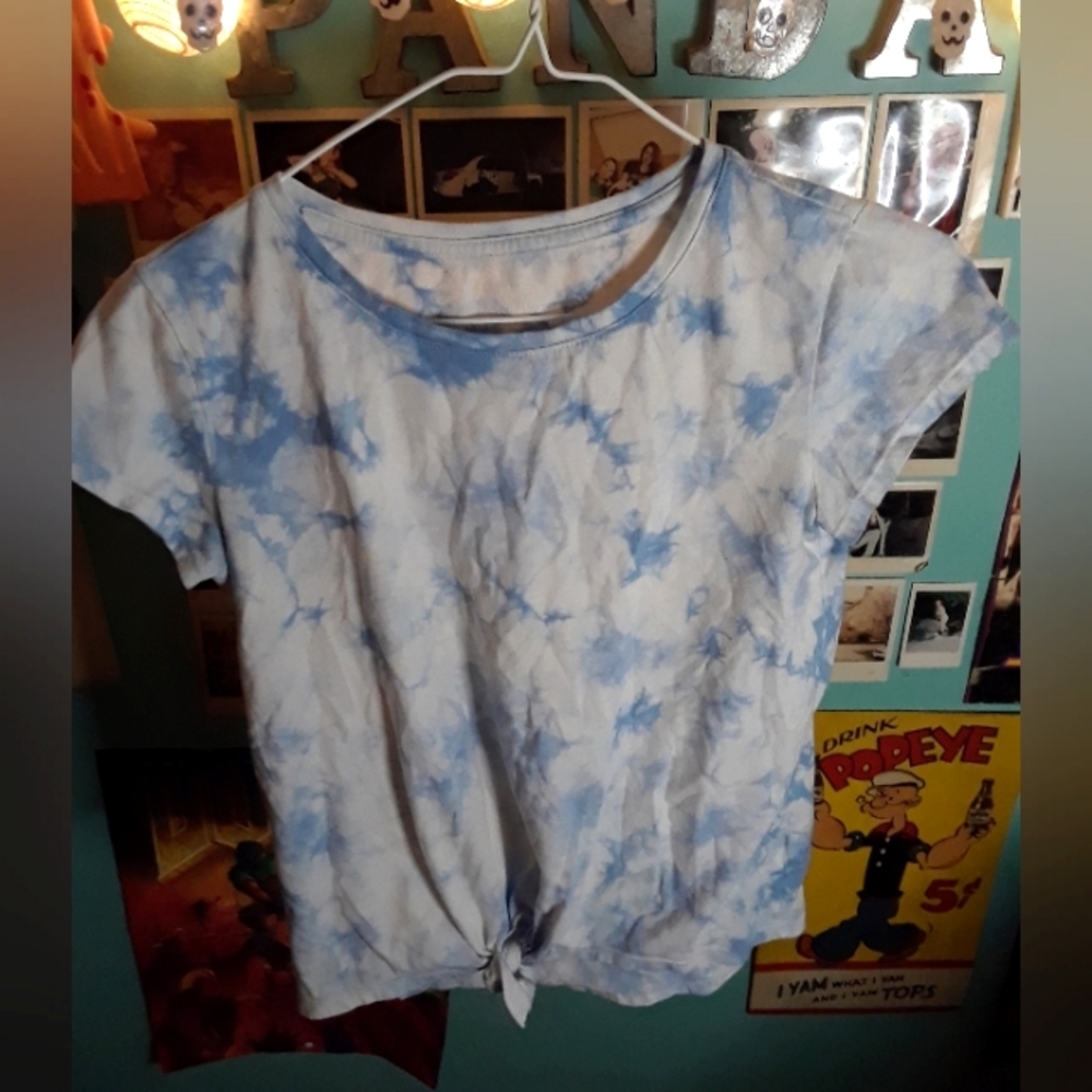 Sky bleach Dyed Tee